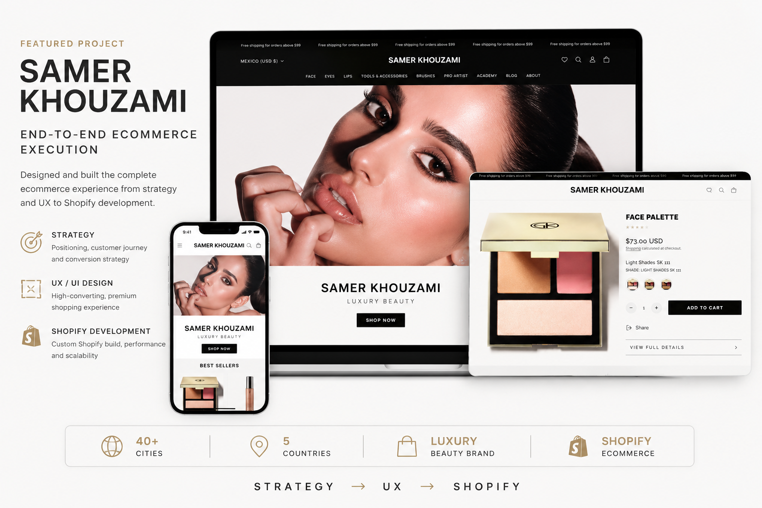 Samer Khouzami ecommerce experience designed and built by Nation Ecommerce